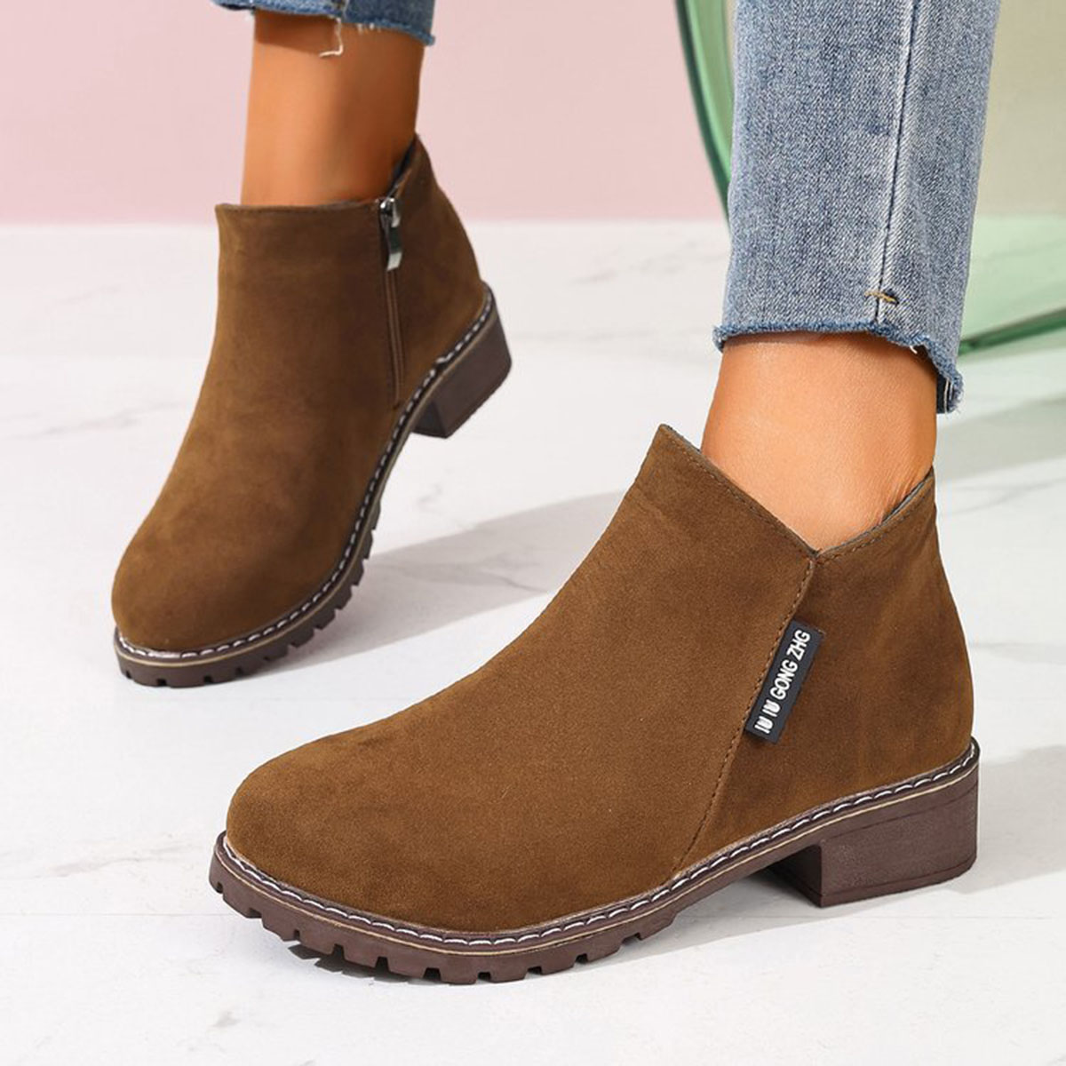 Formal Wear Women Us - Sepatu Bot Wanita Musim Gugur Musim