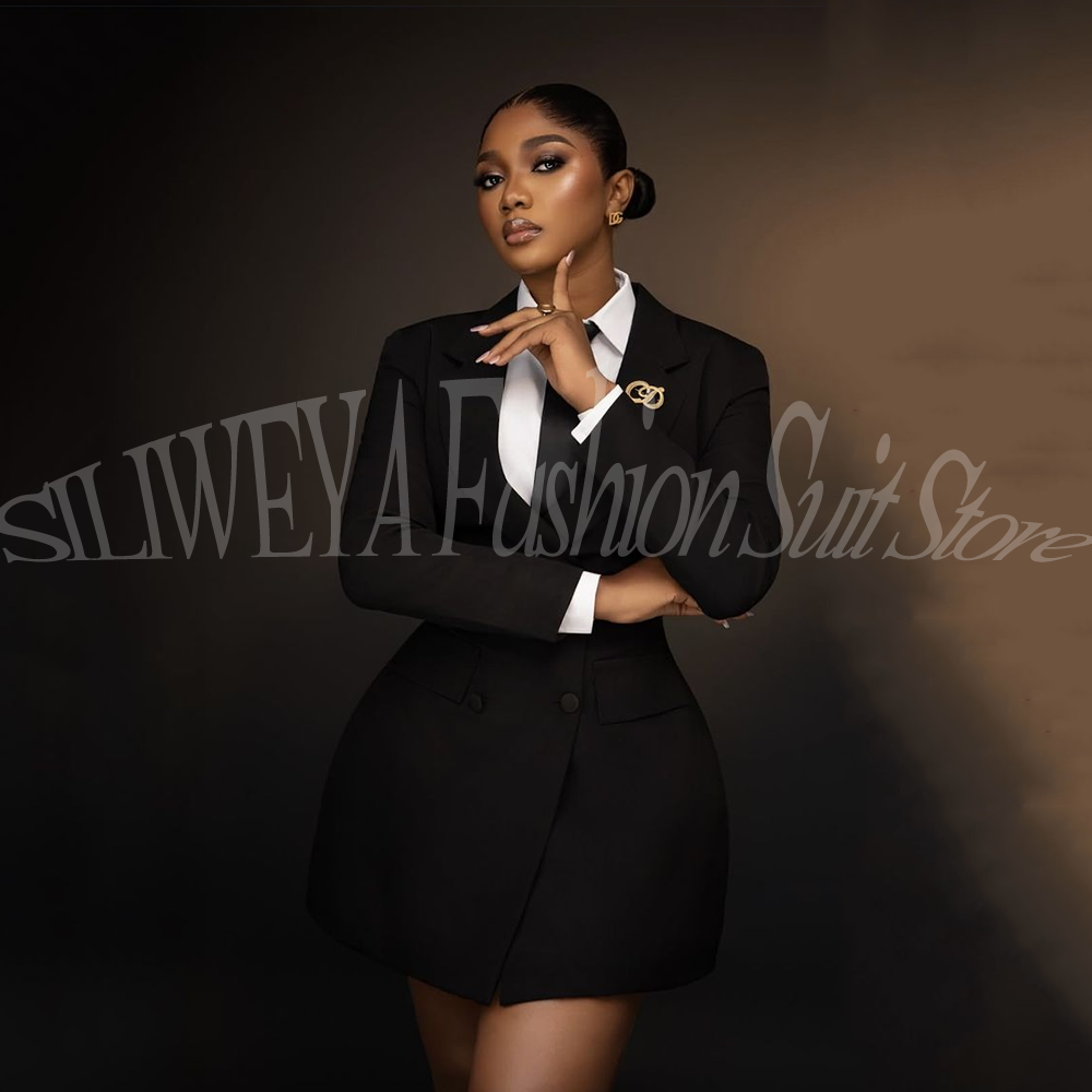 Women Formal Wear Korean - Jas Blazer Wanita Hitam Elegan untuk