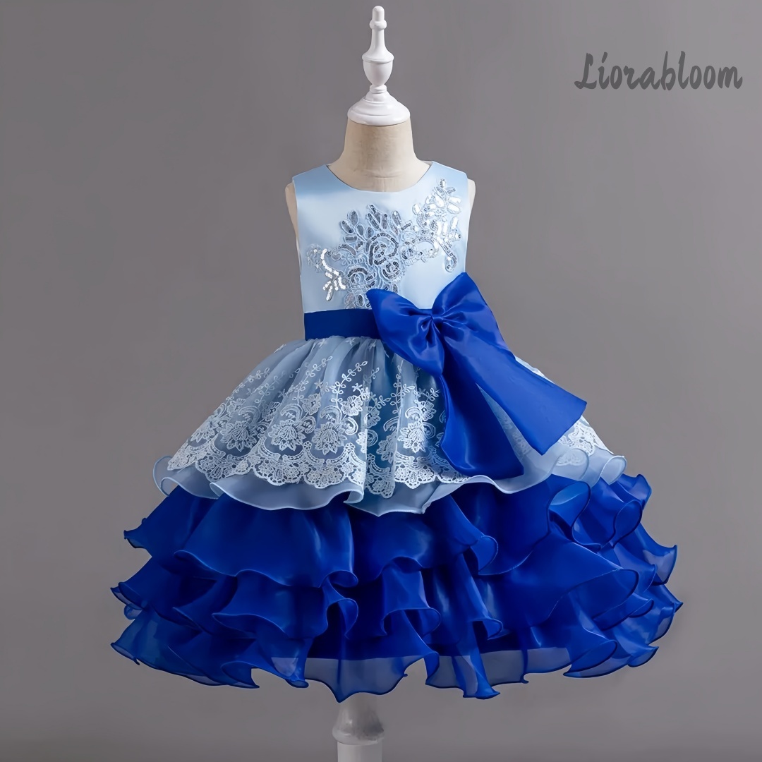 Formal Wear Women Us - Gaun Anak Perempuan Dengan Pita Besar