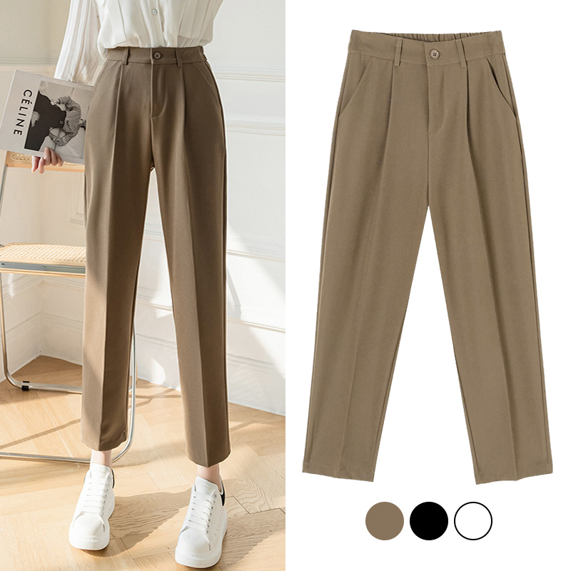 Women Formal Wear Korean - Pakaian Kantor Chic Wanita Celana Lurus