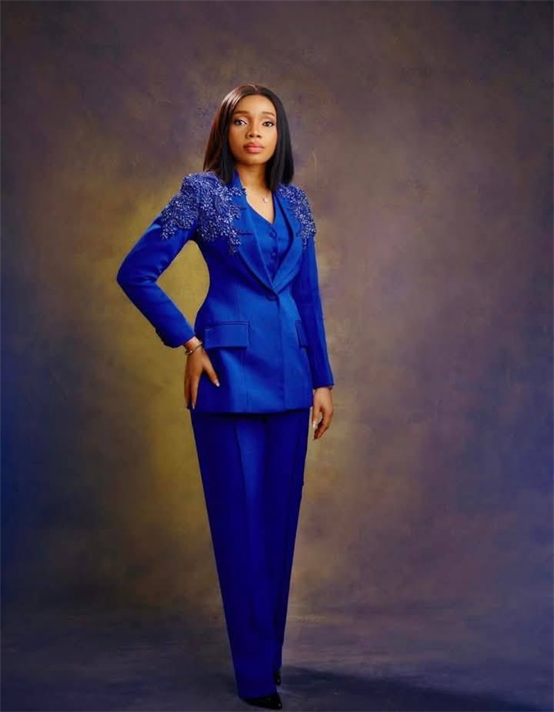 Setelan Jas Wanita Formal Biru - Women'S Formal Wear Tuxedo ulasan dan harga
