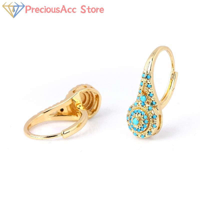 Anting-anting Turquoise Gaya E - Women Formal Wear Ethnic ulasan dan harga