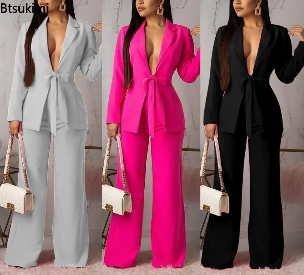 Setelan Bisnis Formal Wanita T - Women Formal Wear With Tie ulasan dan harga