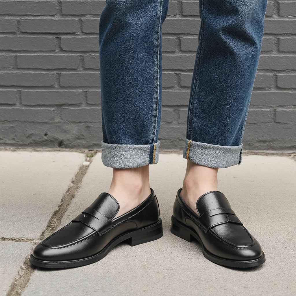 Sepatu Loafer Pria Hitam Klasi - Women Formal Wear For Summer ulasan dan harga