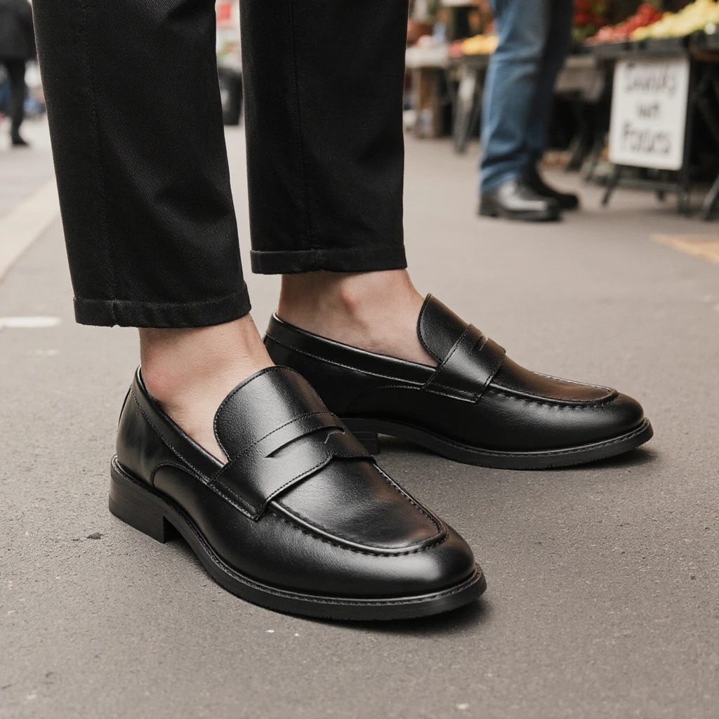 Sepatu Loafer Pria Hitam Klasi - Women Formal Wear For Summer ulasan dan harga