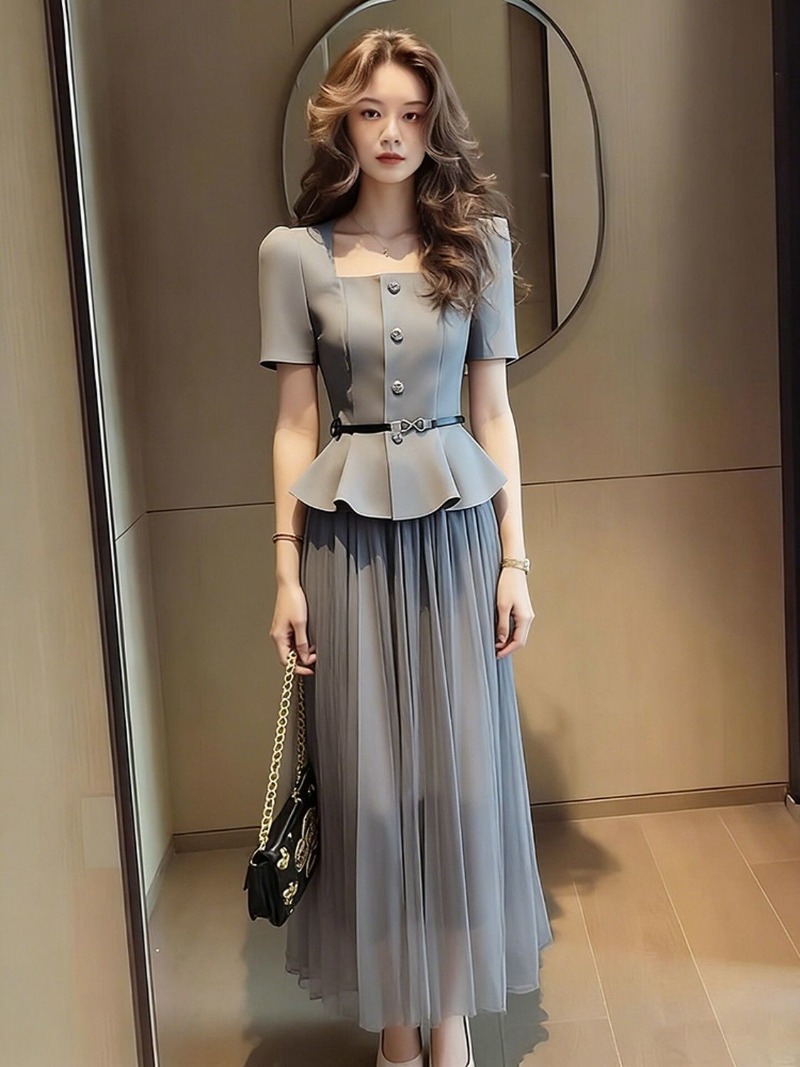 Setelan Wanita Korea Musim Pan - Women Formal Wear For Summer ulasan dan harga