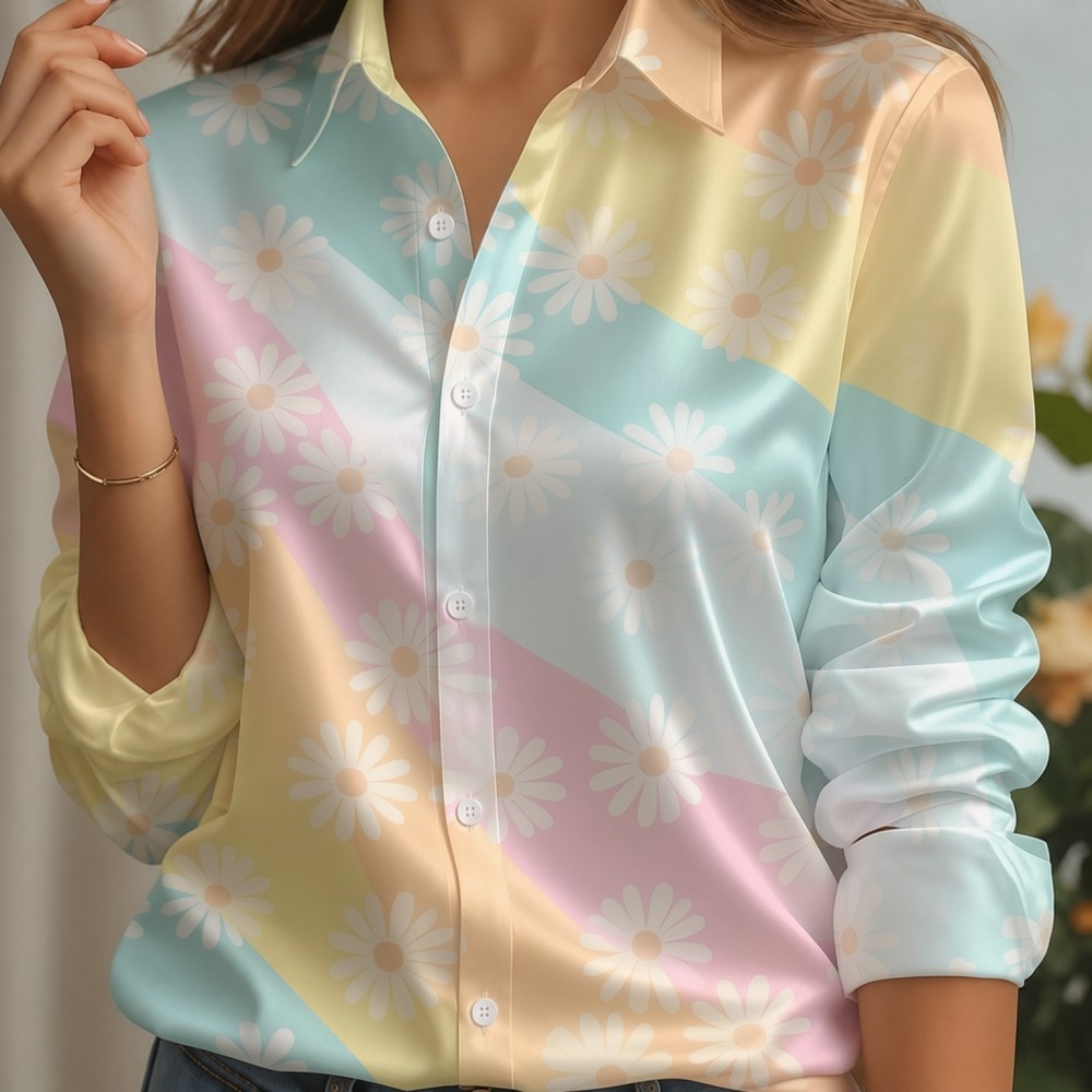 Kemeja Wanita Kerah Satin Berg - Silk Blouse Button ulasan dan harga
