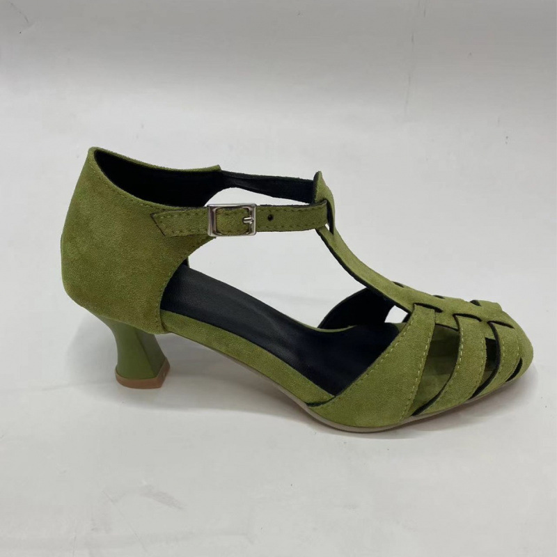 Sandal Wanita Hijau Suede Kitt - Women Formal Wear For Summer ulasan dan harga