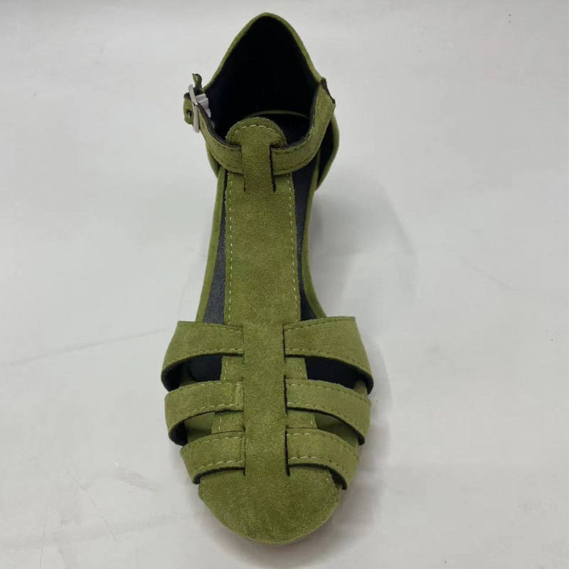 Sandal Wanita Hijau Suede Kitt - Women Formal Wear For Summer ulasan dan harga