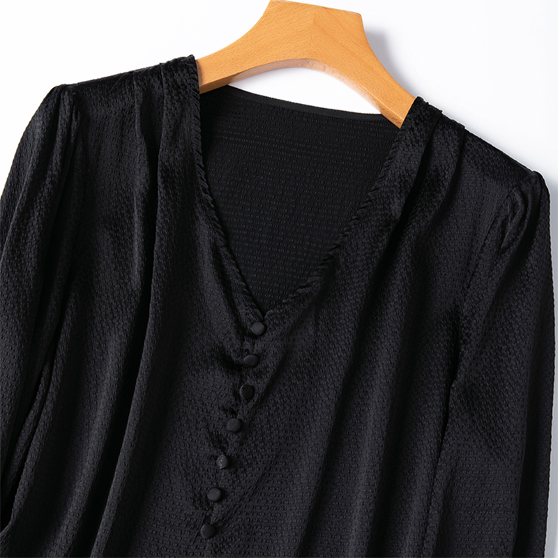 Blus Sutra Wanita 93% Sutra Mu - Silk Blouse Button ulasan dan harga