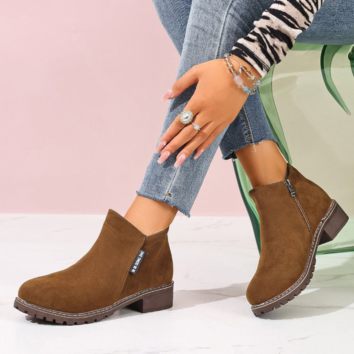 Sepatu Bot Wanita Musim Gugur  - Formal Wear Women Us ulasan dan harga
