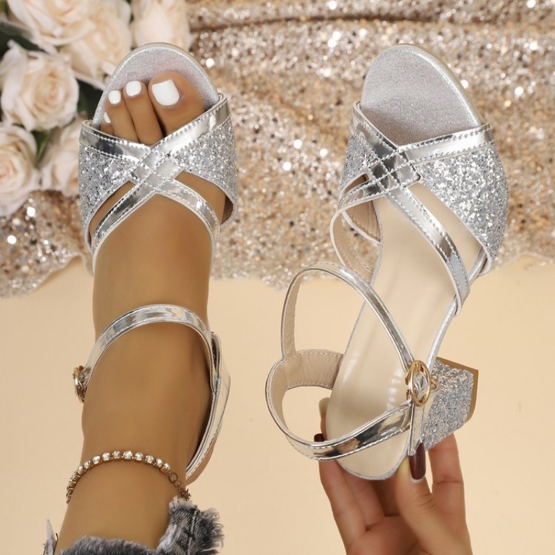 Sandal Wanita Hak Tinggi Emas  - Women'S Formal Wear For Wedding ulasan dan harga