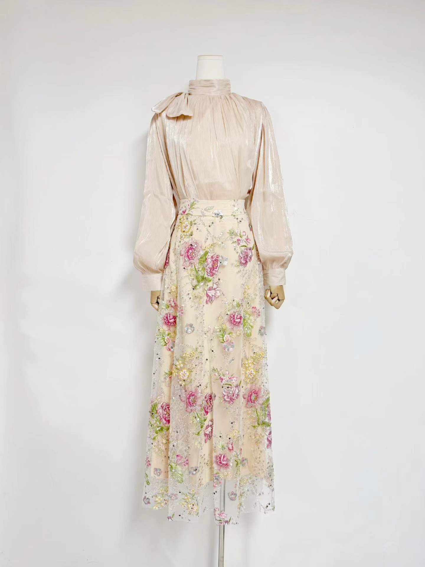VGH Set Dua Potong Motif Bunga - Formal Wear Women Us ulasan dan harga