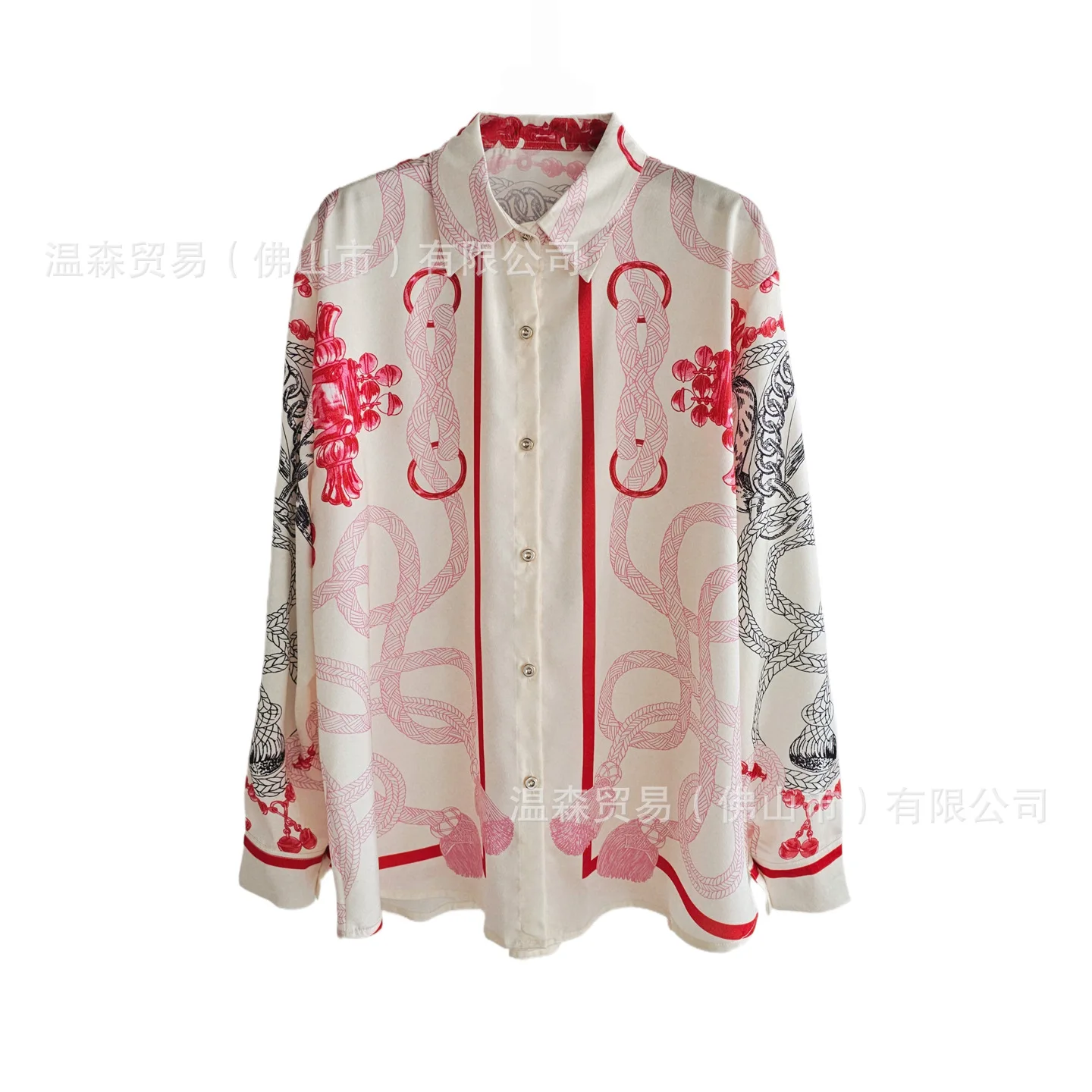 Setelan Dua Potong Motif Desai - Silk Blouse Button ulasan dan harga