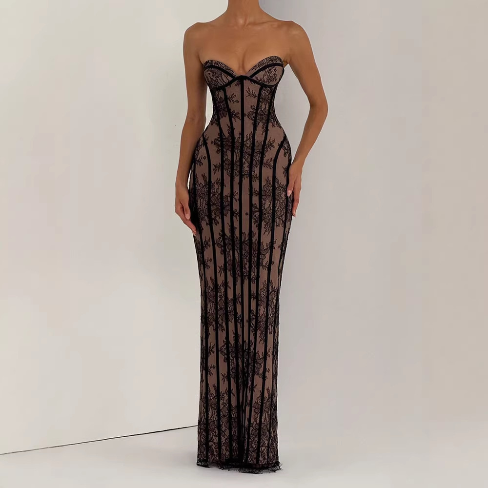 Gaun Maxi Bodycon Tanpa Tali u - Women Formal Wear For Summer ulasan dan harga