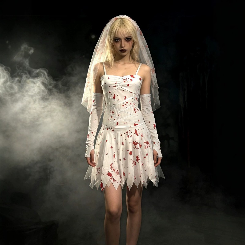 Kostum Cosplay Pengantin Hantu - Women'S Formal Wear For Wedding ulasan dan harga